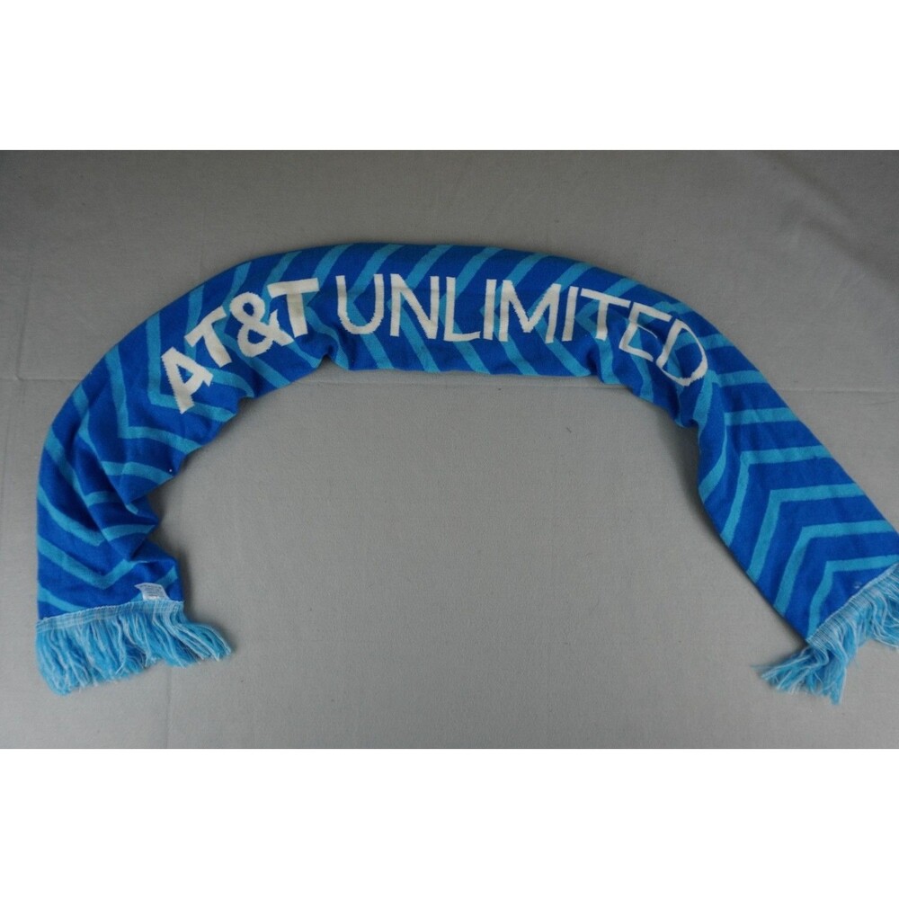 AT&T Unlimited Promotional Knit Stadium Scarf - Blue Chevron Fan Scarf Workwear